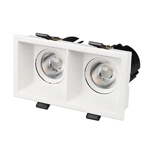 Светильник MS-FLOW-BUILT-S157x85-2x6W Warm3000 (WH, 15 deg, 230V) (Arlight, IP20 Металл, 5 лет)