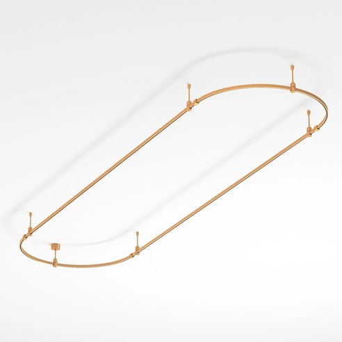 Трек ART-APRIORI-OVAL-ROD-200-3000x1000 (GD) (Arlight, IP20 Металл, 3 года)