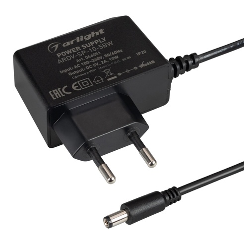 Блок питания ARDV-SP-10-5BW (5V, 2A, 10W) (Arlight, Адаптер, 5 лет)