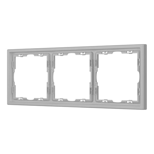 Рамка пластиковая FRM-NOBE-SFPL-3-IS (Arlight, Никель)