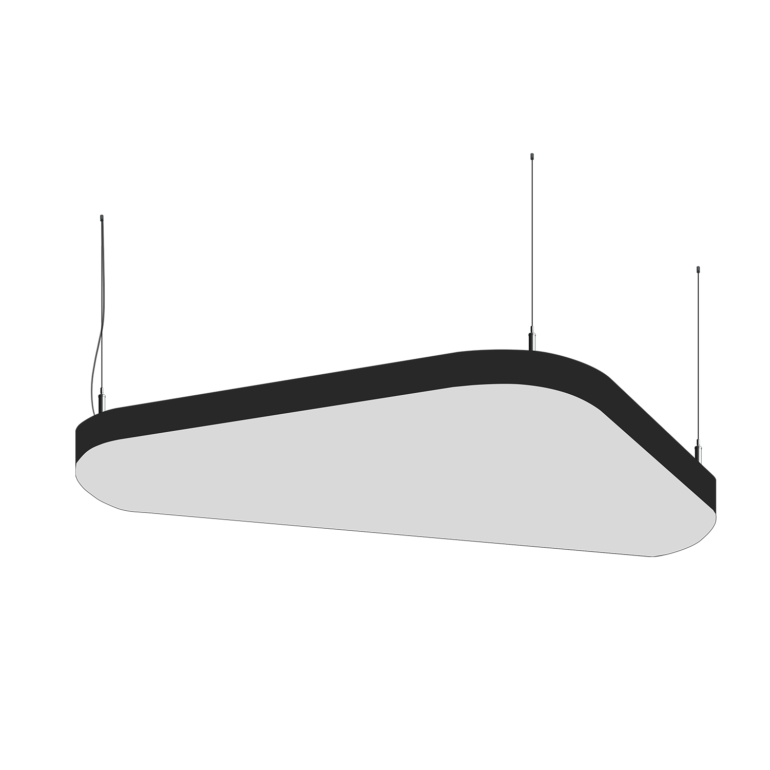 Cветодиодный фигурный светильник MS-SOFT TRIO Трингл 1000mm 60W 3000/4000/6000K - изображение товара