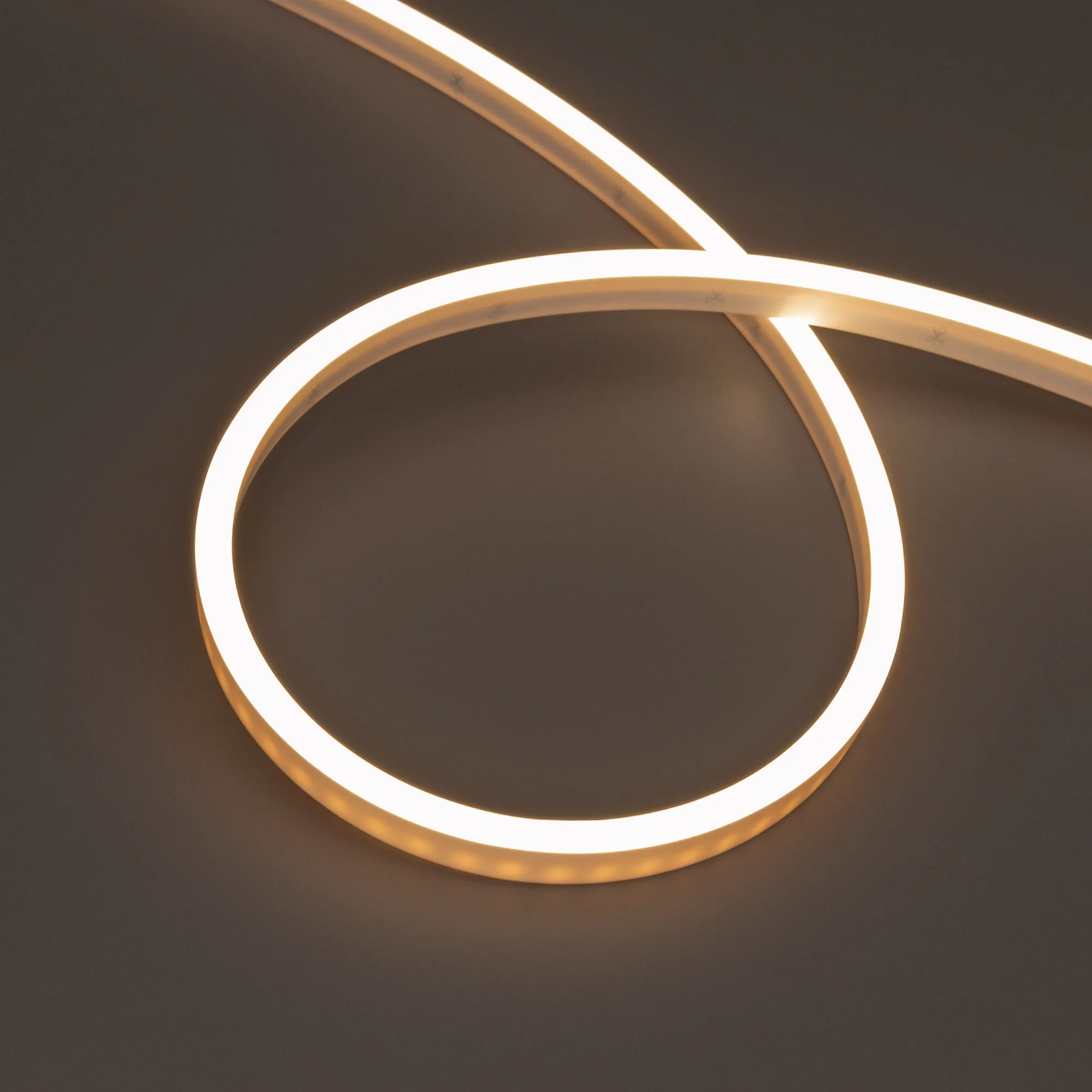 Лента герметичная WAVE-SIDE-PU-A120-06x12mm 24V Warm3500 (8 W/m, IP68, 3m, wire x1) (Arlight, Вывод боковой, 3 года) - изображение товара