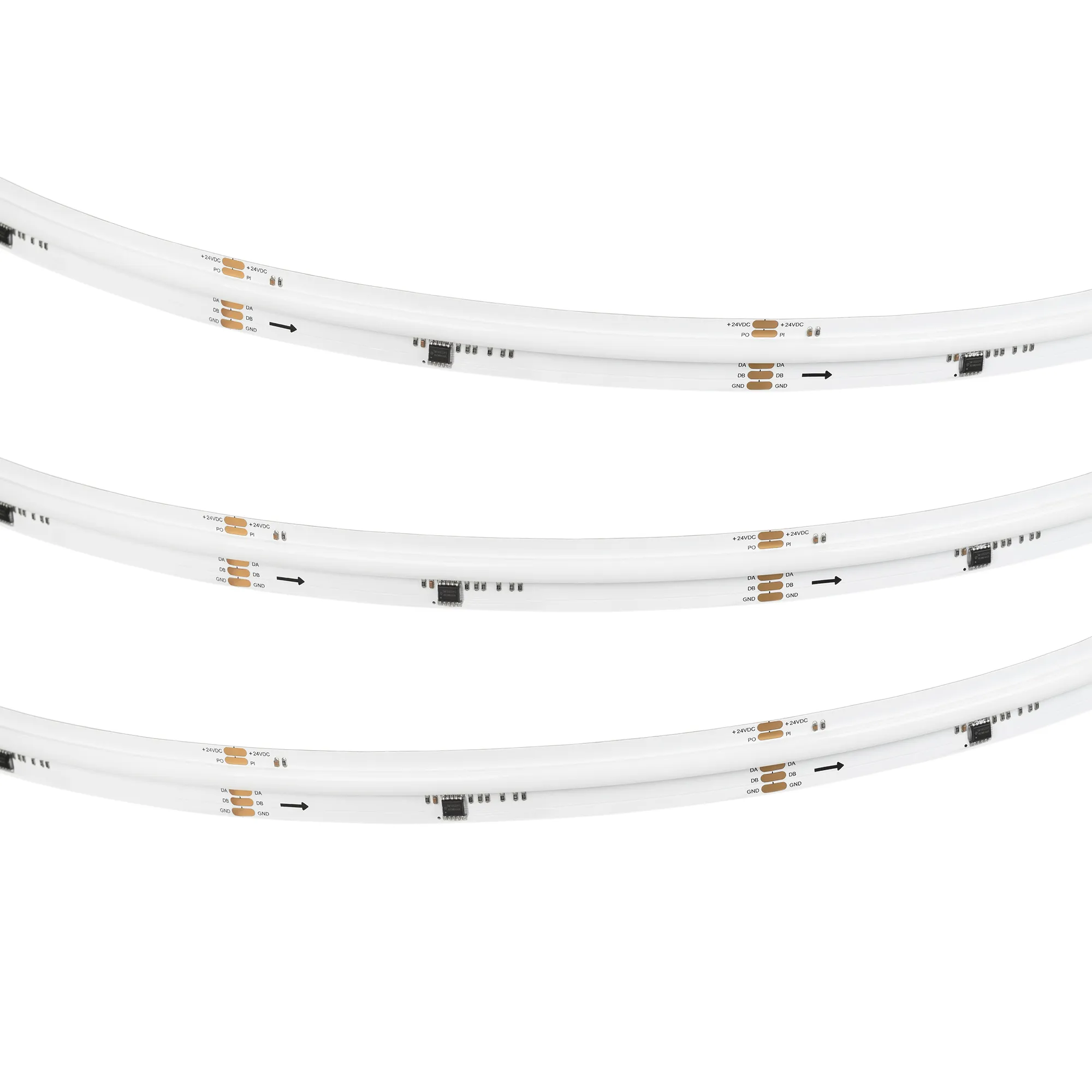 Лента DMX-COB-X1008-18mm 24V RGB-PX126 (11 W/m, IP20, CSP, 5m) (Arlight, -) - изображение товара