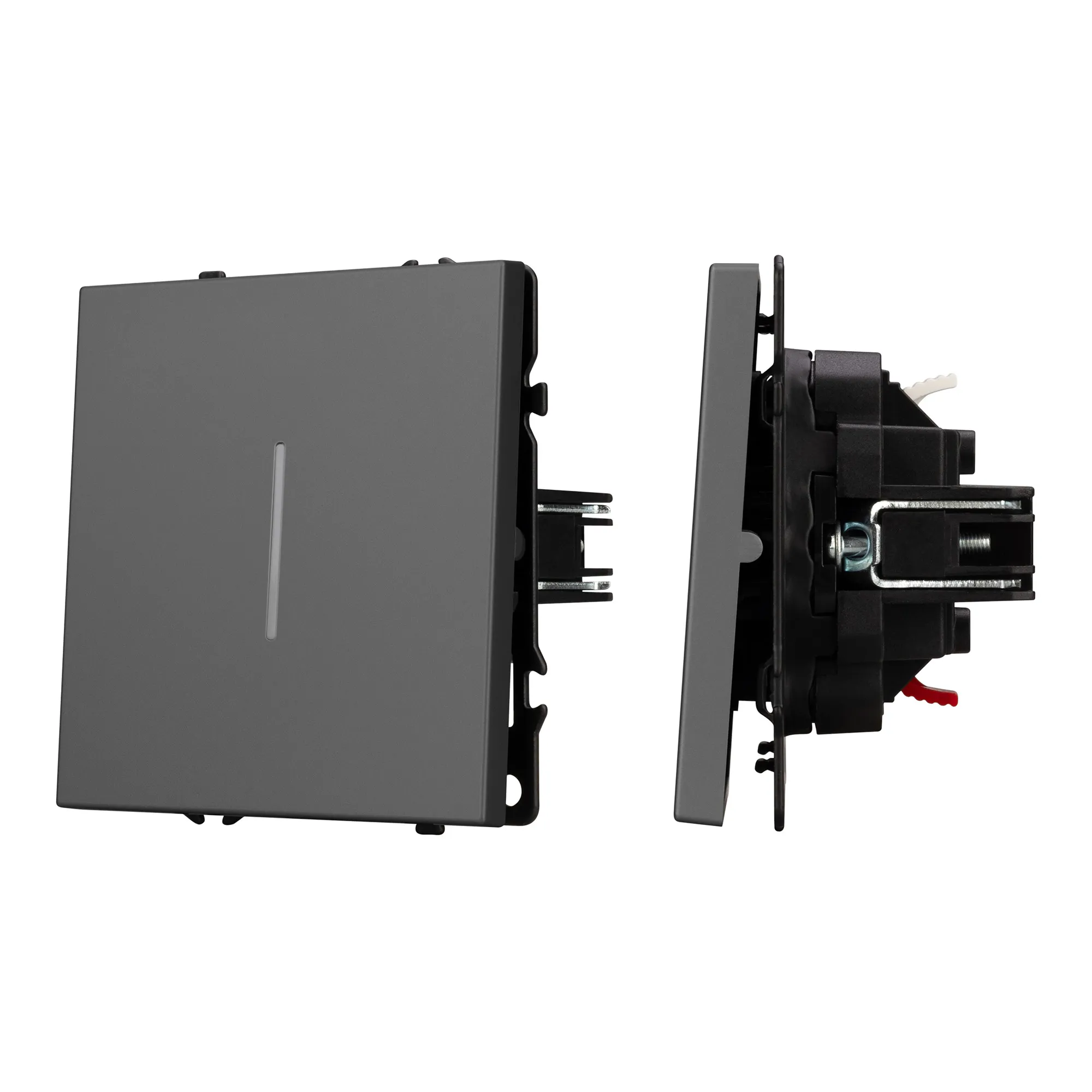 Механизм выключателя одноклавишный непроходной LED SWT-NOBE-MK01-SFPL-L-GR (230V, 10A) (Arlight, -)