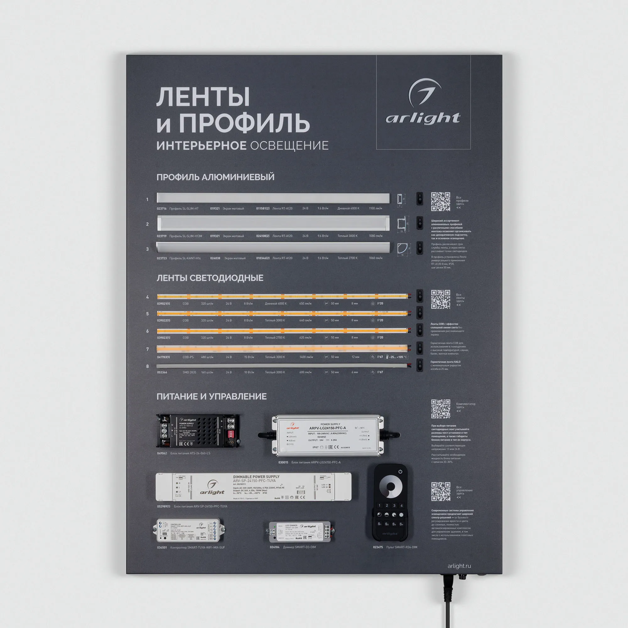 Стенд Ленты и Профиль ARL-COMBO-03-830х600mm (230V) (Arlight, -) - изображение товара