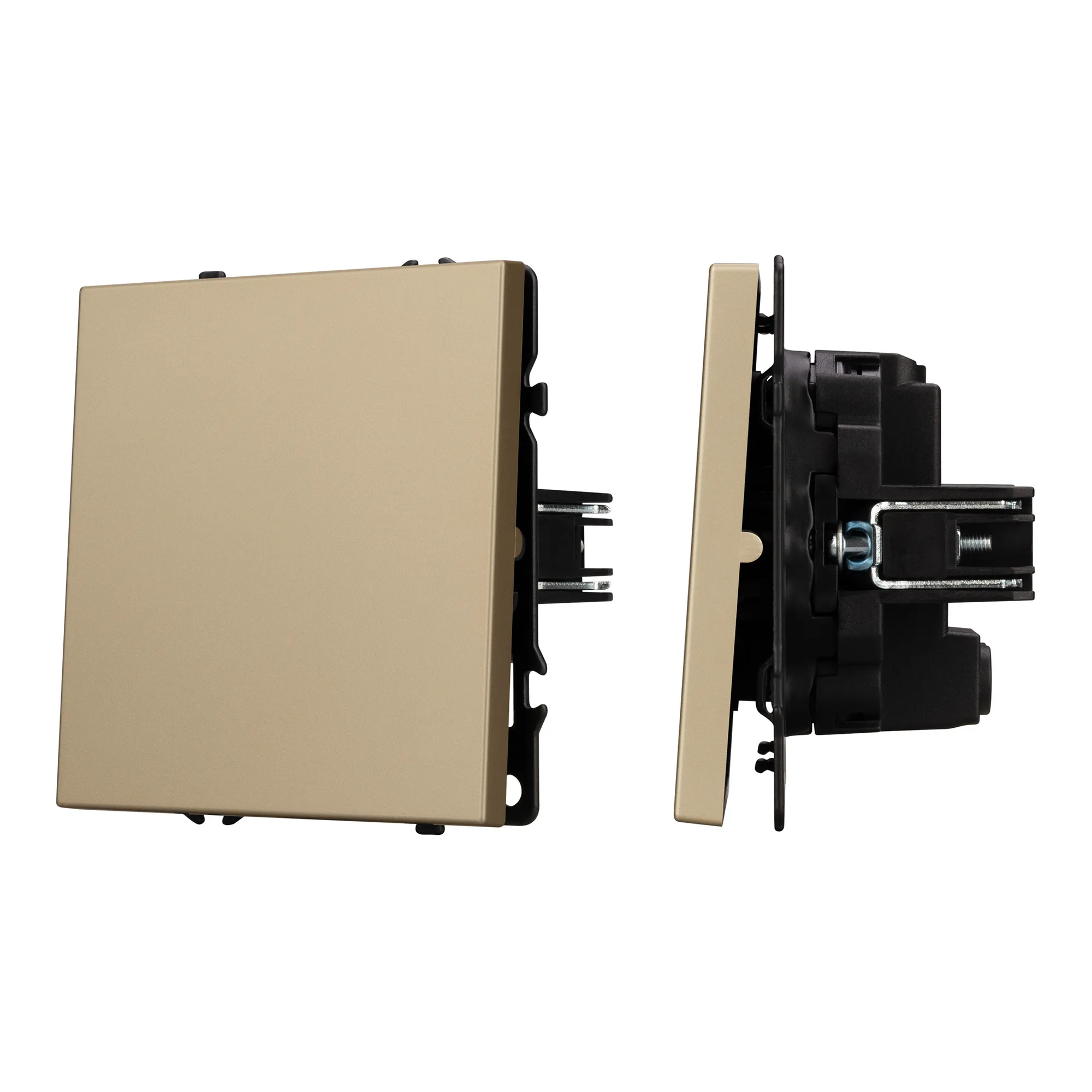 Механизм выключателя одноклавишный перекрёстный SWT-NOBE-MKX1-SFPL-GD (230V, 10A) (Arlight, -)