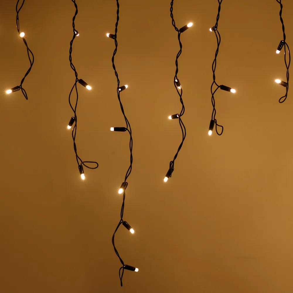 Светодиодная гирлянда ARD-EDGE-PRO-4000x600-BLACK-128LED-STD WARM (230V, 8W) (Ardecoled, IP65) - изображение товара