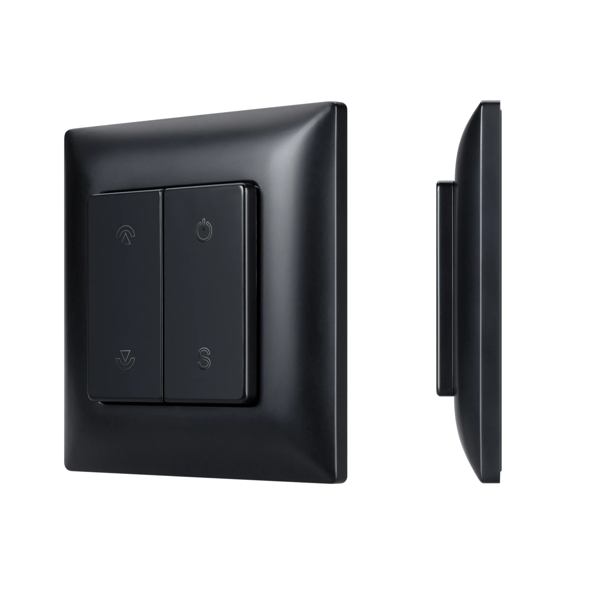 INTELLIGENT ARLIGHT Кнопочная панель SMART-RF-801-22-1G-DIM-SUF Black (3V, 2.4G) (IARL, IP20 Пластик, 5 лет) - изображение товара